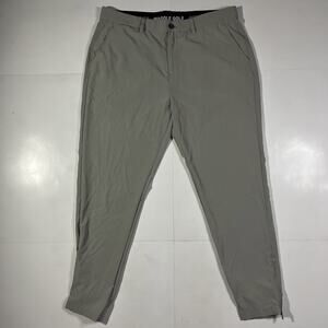 Waggle Golf Jogger Golf Pants Mens Size 36x30 Ankle-Zip Gray